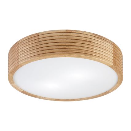 Brilagi - CARVALHO MODERN LED Ceiling Light 2xE27/60W/230V, Ø 37.5 cm, Oak