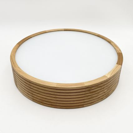 Brilagi - CARVALHO MODERN LED Ceiling Light 2xE27/60W/230V, Ø 37.5 cm, Oak
