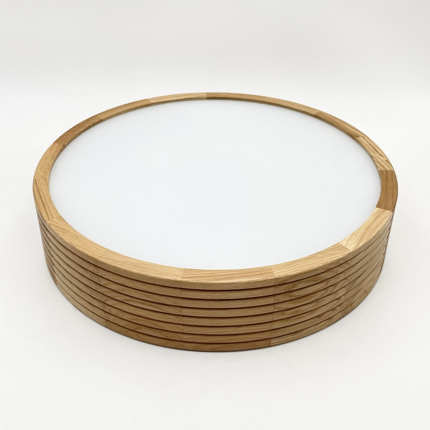 Brilagi - CARVALHO MODERN LED Ceiling Light 2xE27/60W/230V, Ø 37.5 cm, Oak