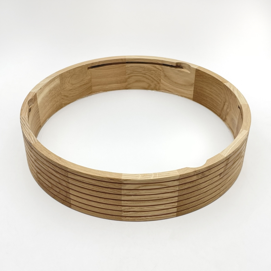 Brilagi - CARVALHO MODERN LED Ceiling Light 2xE27/60W/230V, Ø 37.5 cm, Oak