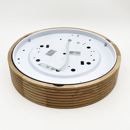 Brilagi - CARVALHO MODERN LED Ceiling Light 2xE27/60W/230V, Ø 37.5 cm, Oak