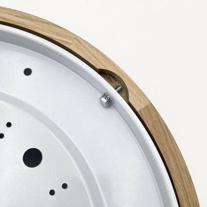 Brilagi - CARVALHO MODERN LED Ceiling Light 2xE27/60W/230V, Ø 37.5 cm, Oak