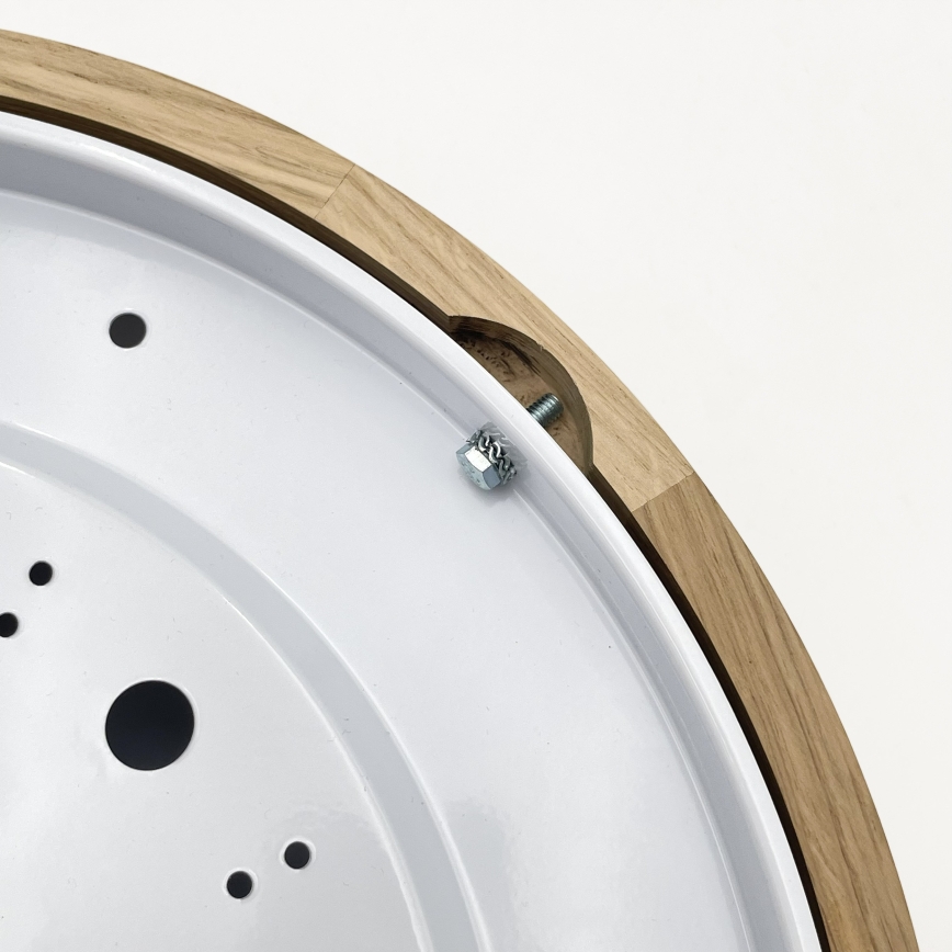 Brilagi - CARVALHO MODERN LED Ceiling Light 2xE27/60W/230V, Ø 37.5 cm, Oak