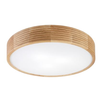 Brilagi - CARVALHO MODERN LED Ceiling Light 3xE27/60W/230V Ø 47.5 cm Oak