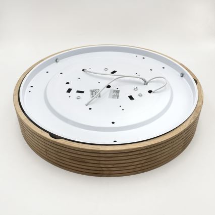 Brilagi - CARVALHO MODERN LED Ceiling Light 3xE27/60W/230V Ø 47.5 cm Oak