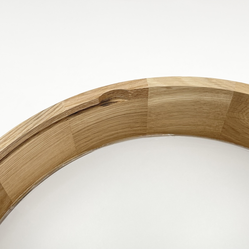 Brilagi - CARVALHO MODERN LED Ceiling Light 3xE27/60W/230V Ø 47.5 cm Oak