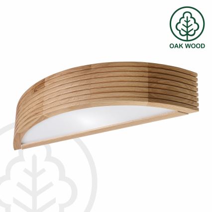 Brilagi - CARVALHO MODERN LED Wall Light 1xE27/60W/230V Oak