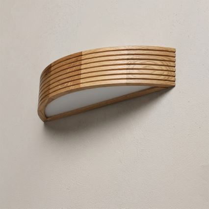 Brilagi - CARVALHO MODERN LED Wall Light 1xE27/60W/230V Oak