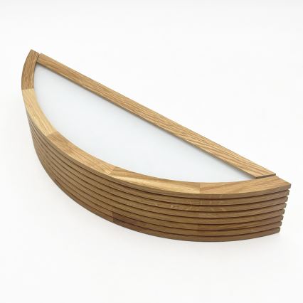 Brilagi - CARVALHO MODERN LED Wall Light 1xE27/60W/230V Oak