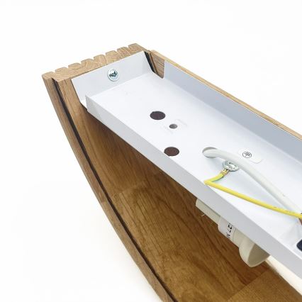 Brilagi - CARVALHO MODERN LED Wall Light 1xE27/60W/230V Oak