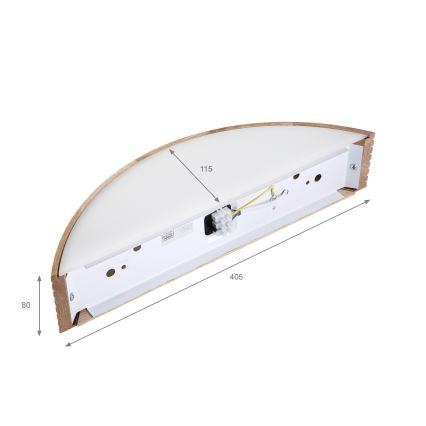 Brilagi - CARVALHO MODERN LED Wall Light 1xE27/60W/230V Oak