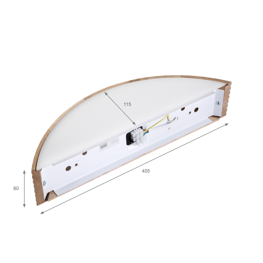 Brilagi - CARVALHO MODERN LED Wall Light 1xE27/60W/230V Oak