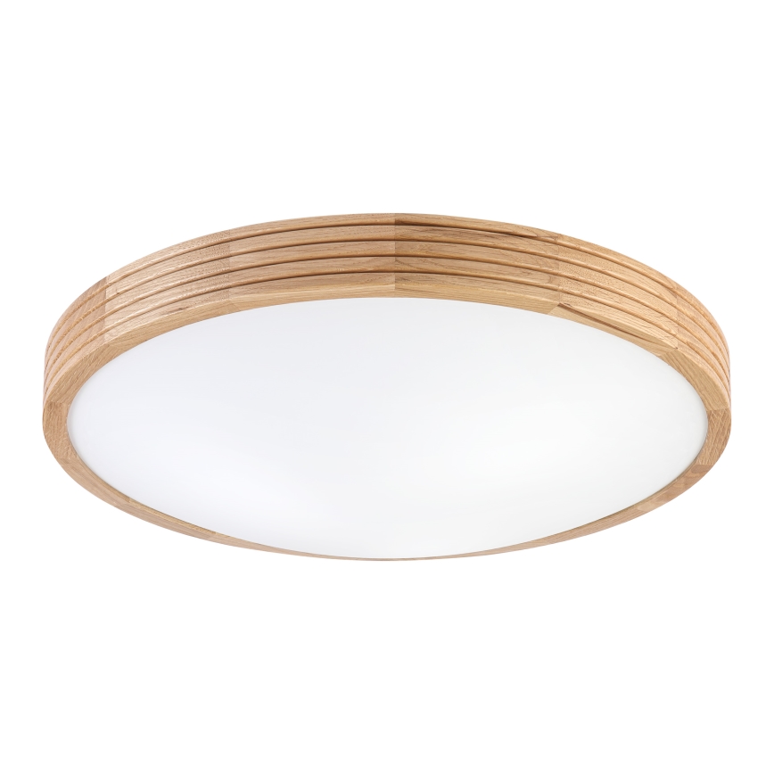 Brilagi - LED Ceiling Light CARVALHO MODERN SLIM 3xE27/60W/230V Ø 47.5 cm Oak