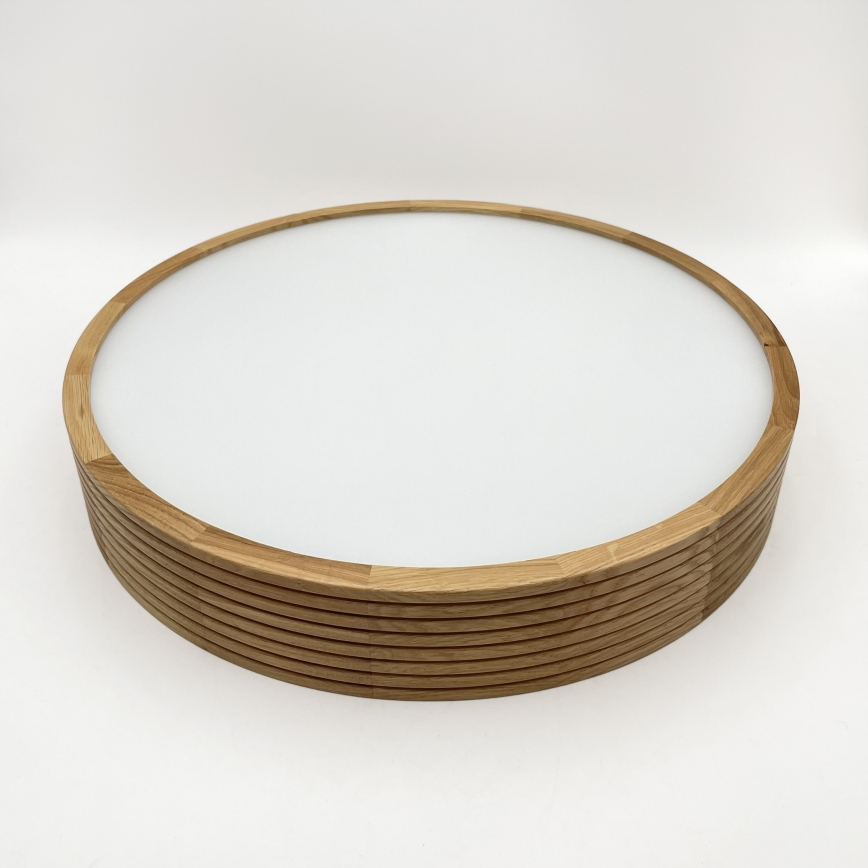 Brilagi - LED Ceiling Light CARVALHO MODERN SLIM 3xE27/60W/230V Ø 47.5 cm Oak