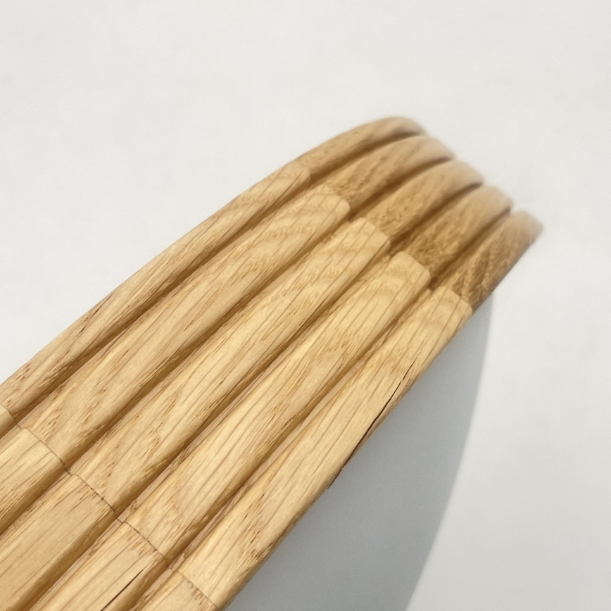 Brilagi - LED Ceiling Light CARVALHO MODERN SLIM 3xE27/60W/230V Ø 47.5 cm Oak
