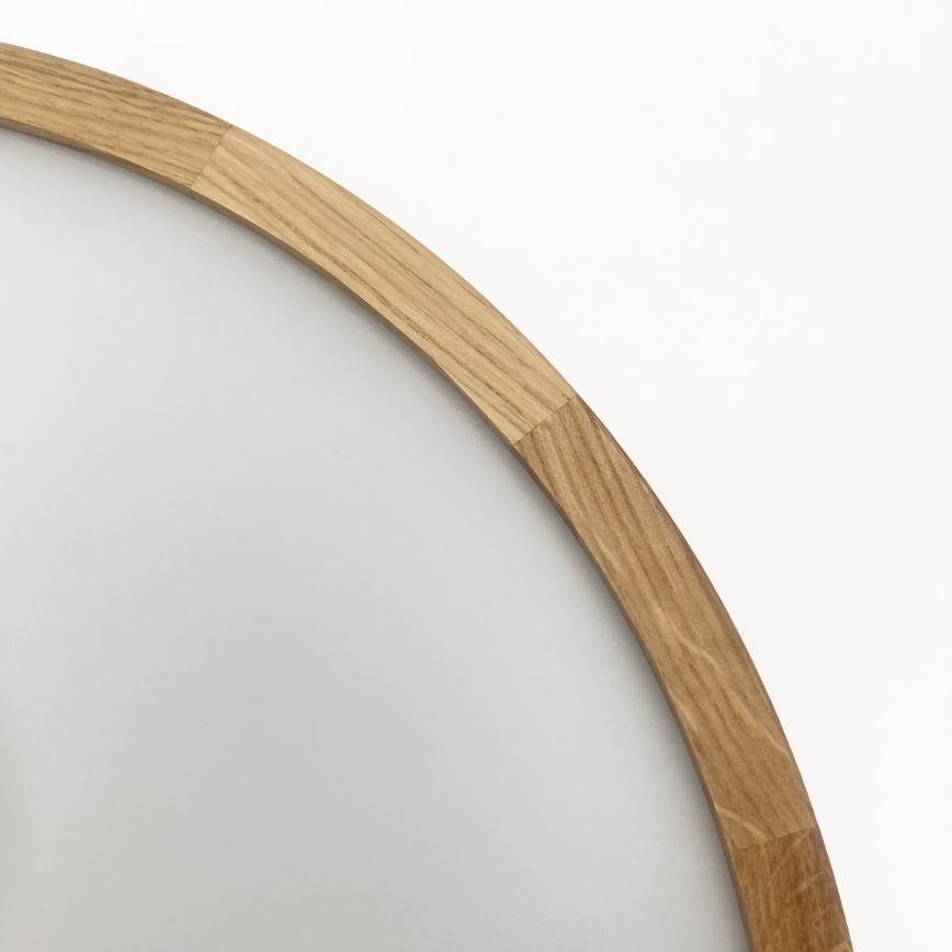 Brilagi - LED Ceiling Light CARVALHO MODERN SLIM 3xE27/60W/230V Ø 47.5 cm Oak