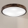 Brilagi - CARVALHO SLIM SMOKEY ceiling light 3xE27/60W/230V, oak, Ø 47.5 cm