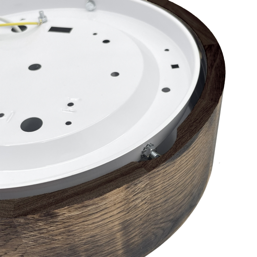 Brilagi - CARVALHO SMOKEY Ceiling Light 1xE27/60W/230V, Oak, Ø 27.5 cm