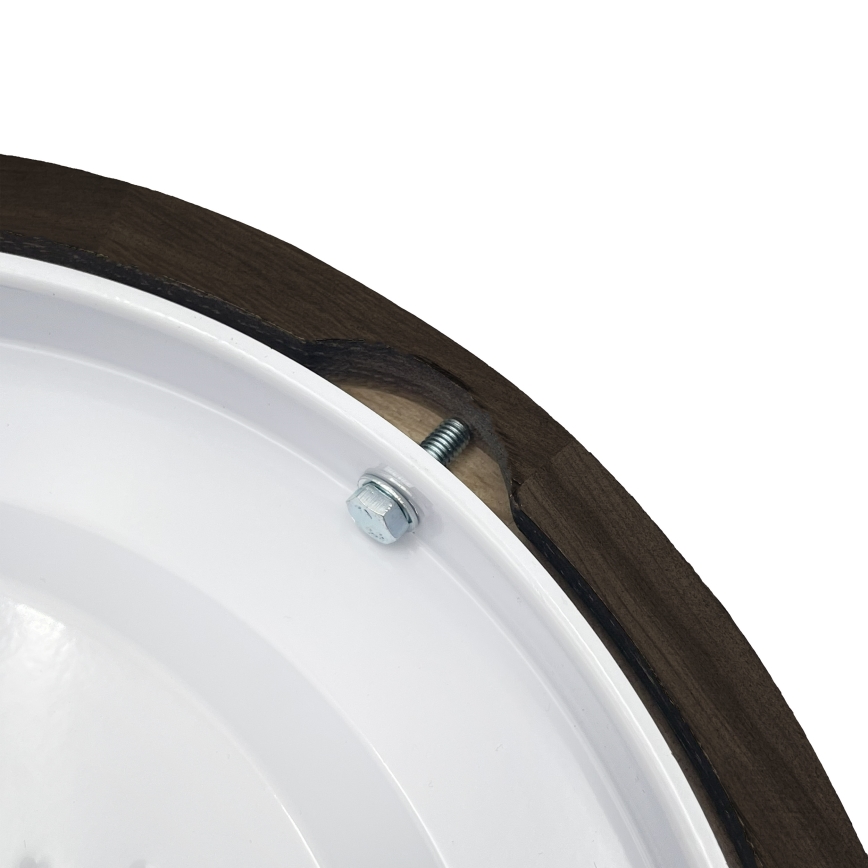 Brilagi - CARVALHO SMOKEY Ceiling Light 1xE27/60W/230V, Oak, Ø 27.5 cm