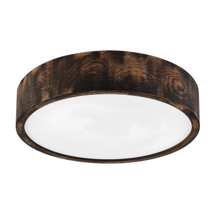Brilagi - CARVALHO SMOKEY Ceiling Light 2xE27/60W/230V Oak Ø 37.5 cm