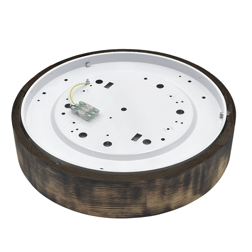 Brilagi - CARVALHO SMOKEY Ceiling Light 2xE27/60W/230V Oak Ø 37.5 cm