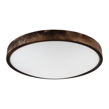 Brilagi - CARVALHO SMOKEY Ceiling Light 3xE27/60W/230V oak Ø 47.5 cm
