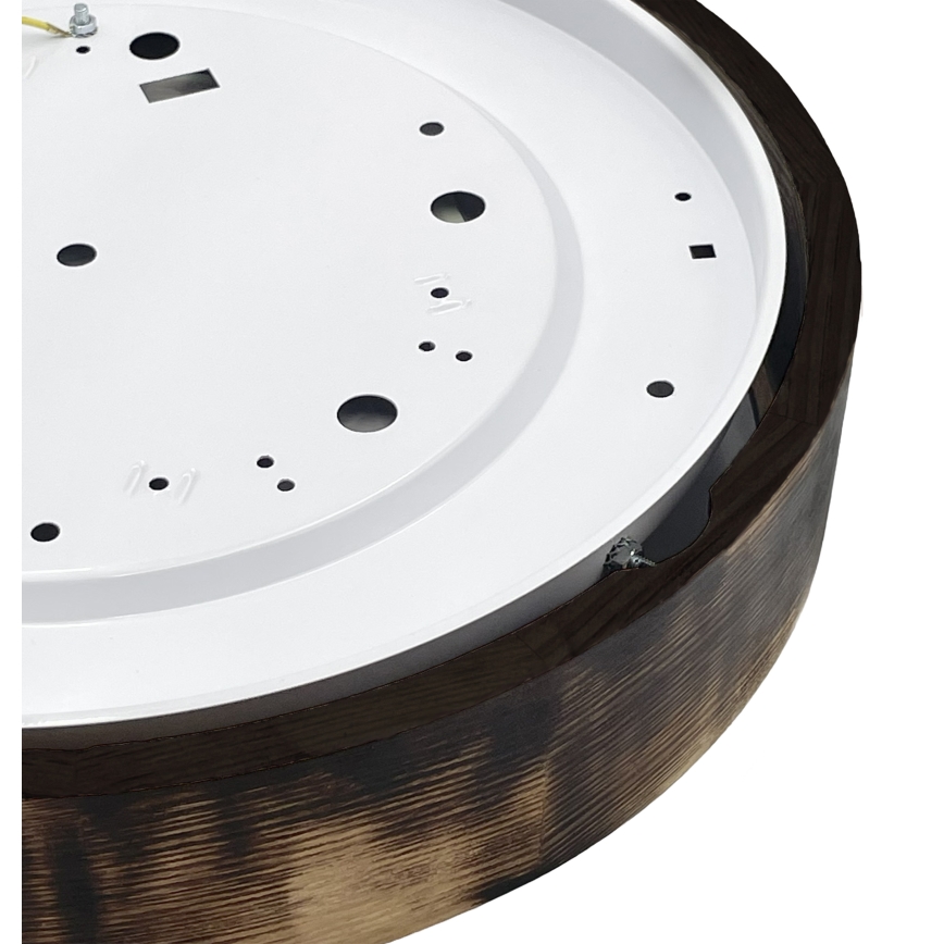 Brilagi - CARVALHO SMOKEY LED Ceiling Light, 36W, 230V, Oak, Ø 47.5 cm