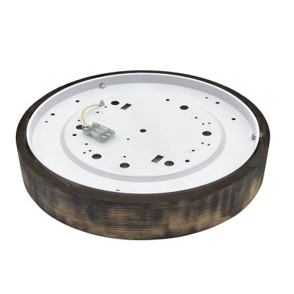 Brilagi - CARVALHO SMOKEY LED Ceiling Light, 36W, 230V, Oak, Ø 47.5 cm