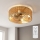 Brilagi - Ceiling fan 4xE27/40W/230V Ø 50 cm bamboo + remote control