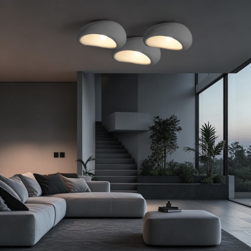 BRILAGI - Ceiling lamp WABI SABI 1xE27/60W/230V Ø 40 cm grey