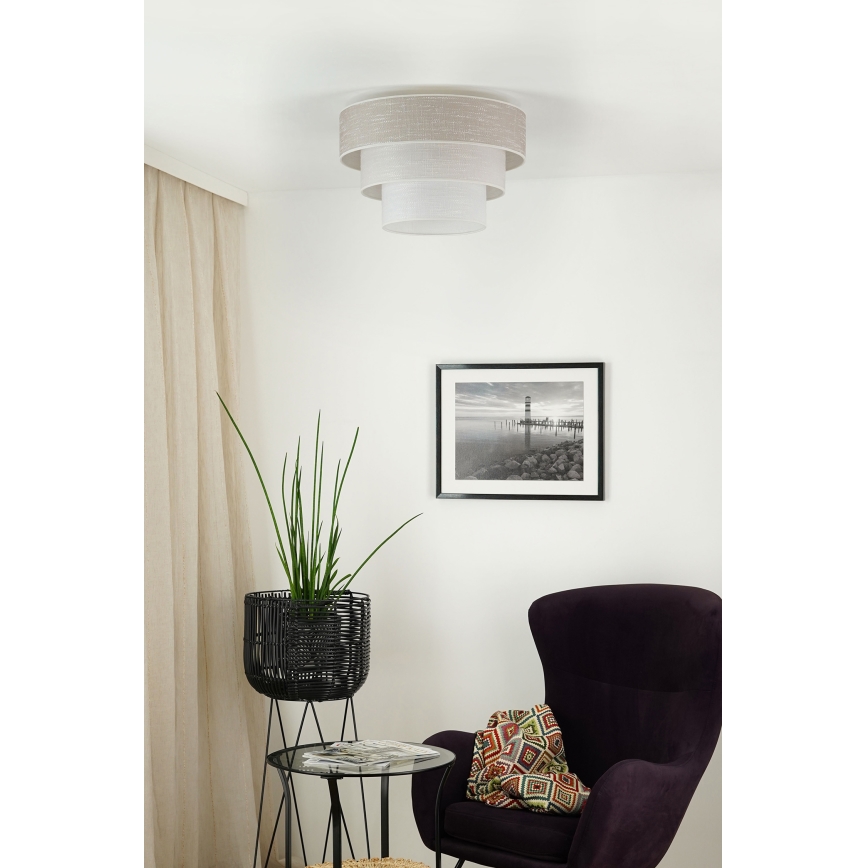 Brilagi - Ceiling light ALASKA LUNETA 1xE27/15W/230V d. 45 cm grey/creamy