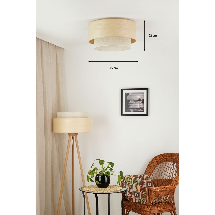 Brilagi - Ceiling light ARIZONA BOHO 1xE27/15W/230V d. 45 cm beige