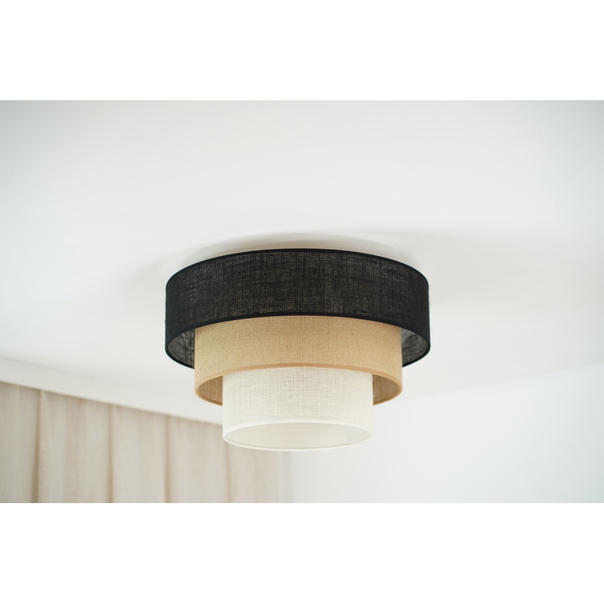 Brilagi - Ceiling light ASPEN LUNETA 1xE27/15W/230V d. 45 cm black/beige/creamy