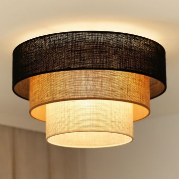 Brilagi - Ceiling light ASPEN LUNETA 1xE27/15W/230V d. 45 cm black/beige/creamy