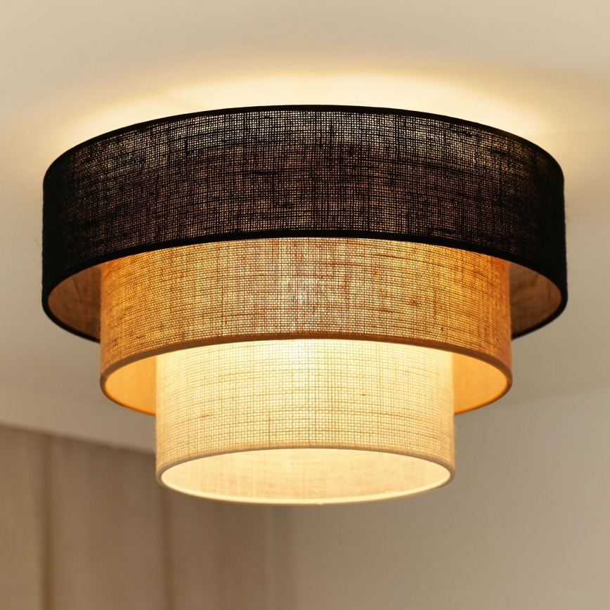 Brilagi - Ceiling light ASPEN LUNETA 1xE27/15W/230V d. 45 cm black/beige/creamy