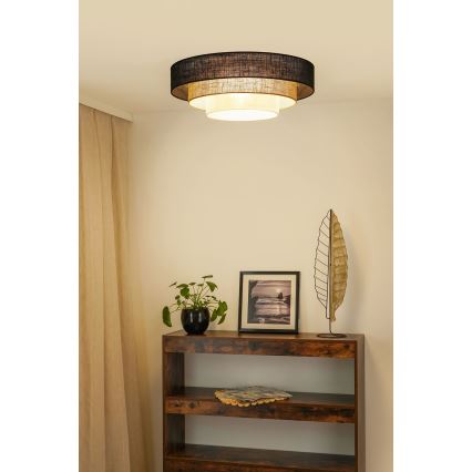 Brilagi - Ceiling light ASPEN LUNETA LED/12W/230V d. 60 cm 3000K/4000K/6400K black/beige/creamy