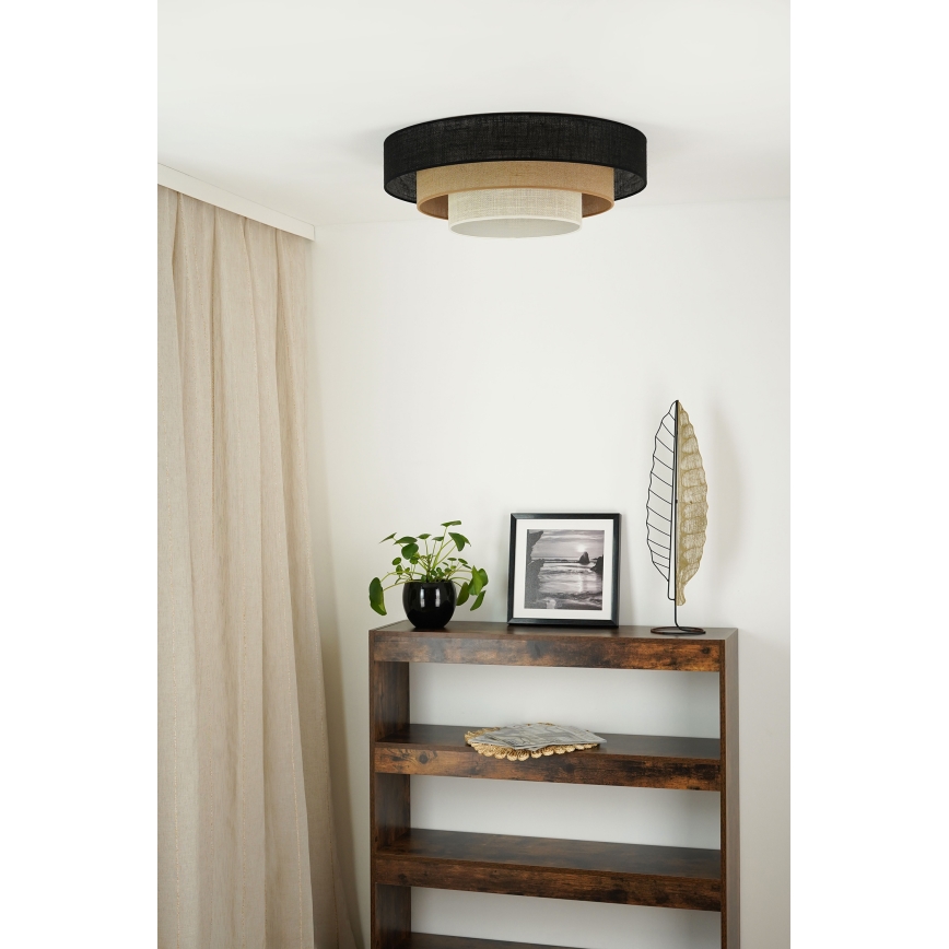 Brilagi - Ceiling light ASPEN LUNETA LED/12W/230V d. 60 cm 3000K/4000K/6400K black/beige/creamy
