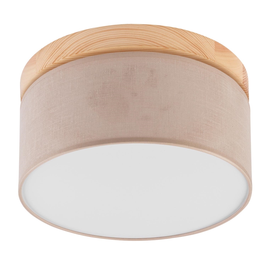 Brilagi - Ceiling light BELLADONNA 1xE27/15W/230V d. 30 cm beige/pine