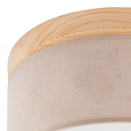 Brilagi - Ceiling light BELLADONNA 1xE27/15W/230V d. 30 cm beige/pine