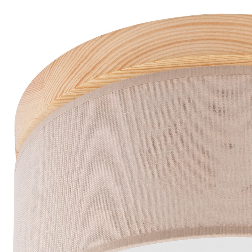 Brilagi - Ceiling light BELLADONNA 1xE27/15W/230V d. 30 cm beige/pine