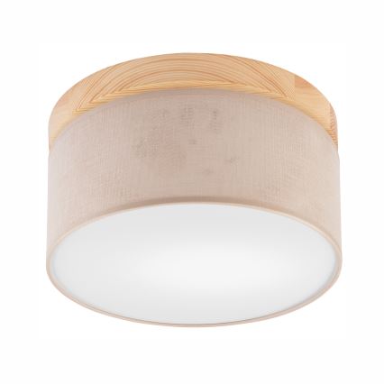Brilagi - Ceiling light BELLADONNA 1xE27/15W/230V d. 30 cm beige/pine