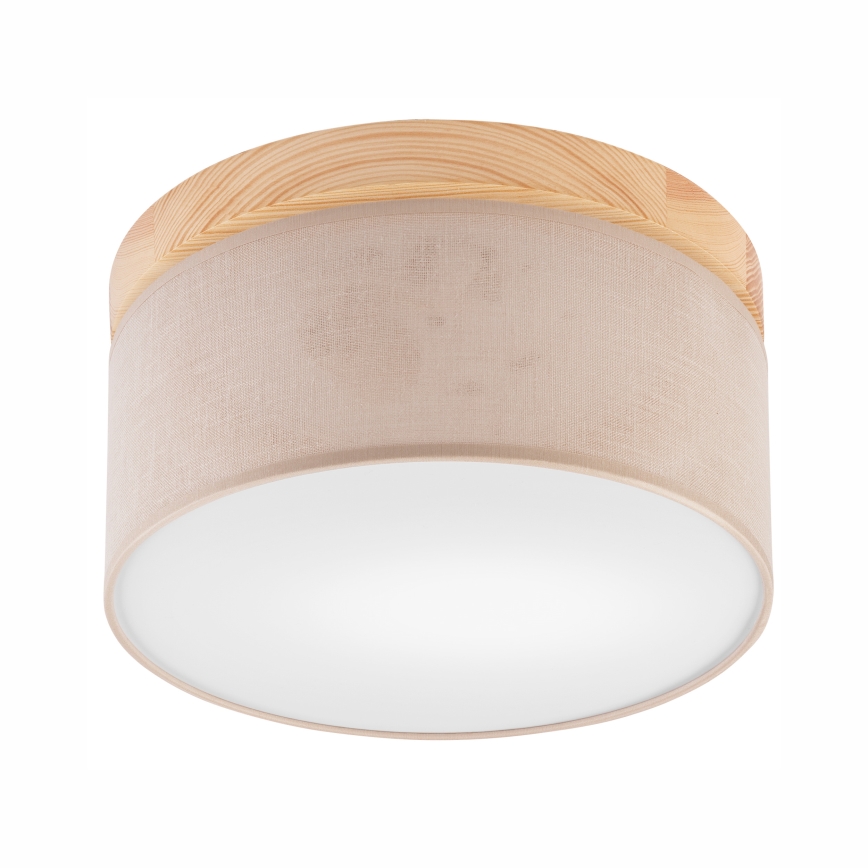 Brilagi - Ceiling light BELLADONNA 1xE27/15W/230V d. 30 cm beige/pine