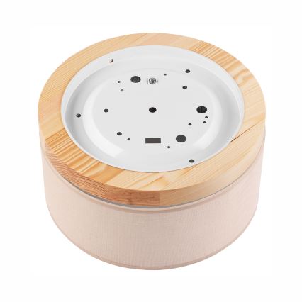 Brilagi - Ceiling light BELLADONNA 1xE27/15W/230V d. 30 cm beige/pine