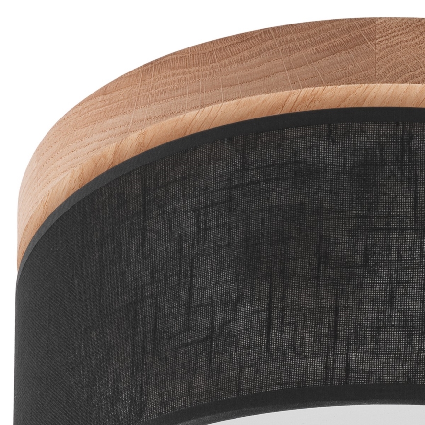 Brilagi - Ceiling light BELLADONNA 1xE27/15W/230V d. 30 cm black/oak