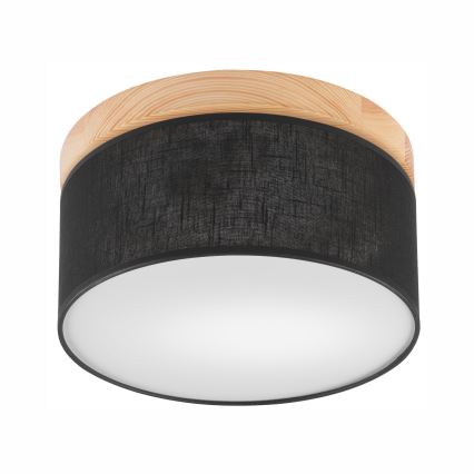 Brilagi - Ceiling light BELLADONNA 1xE27/15W/230V d. 30 cm black/pine