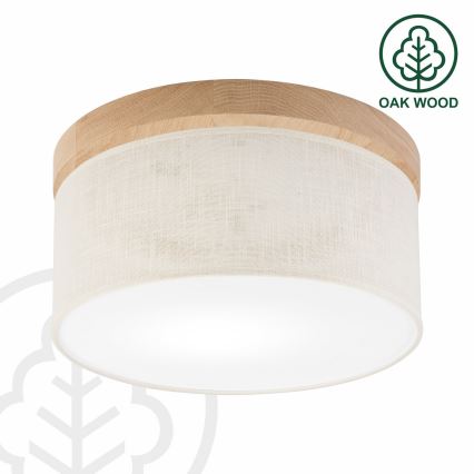 Brilagi - Ceiling light BELLADONNA 1xE27/15W/230V d. 30 cm creamy/oak