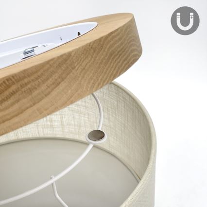 Brilagi - Ceiling light BELLADONNA 1xE27/15W/230V d. 30 cm creamy/oak