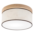 Brilagi - Ceiling light BELLADONNA 1xE27/15W/230V d. 30 cm creamy/oak