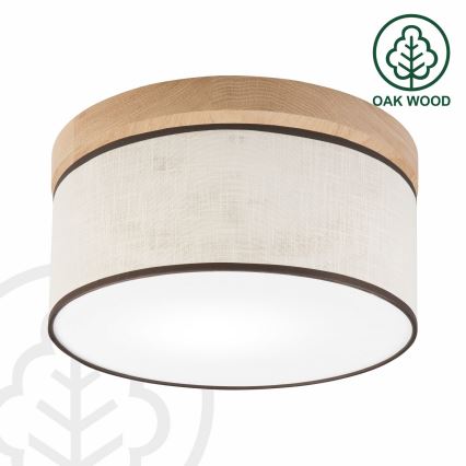 Brilagi - Ceiling light BELLADONNA 1xE27/15W/230V d. 30 cm creamy/oak