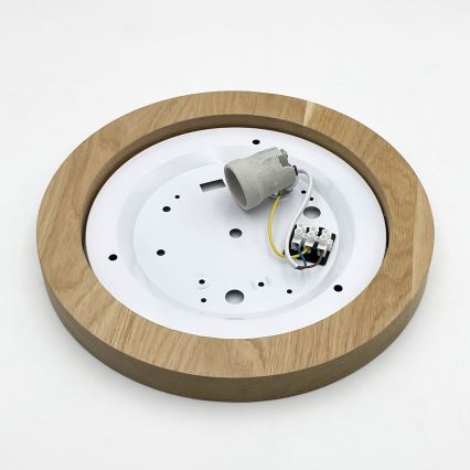 Brilagi - Ceiling light BELLADONNA 1xE27/15W/230V d. 30 cm creamy/oak